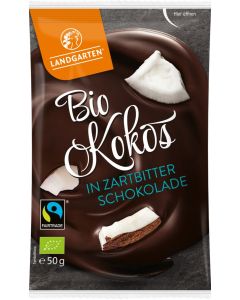 Bio Kokos in Zartbitter-Schokolade (50g)